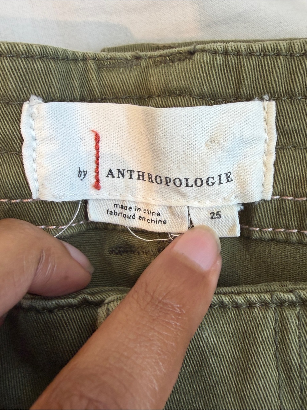 Anthropologie Austen Embroidered Utility Pants - Picture 8 of 9